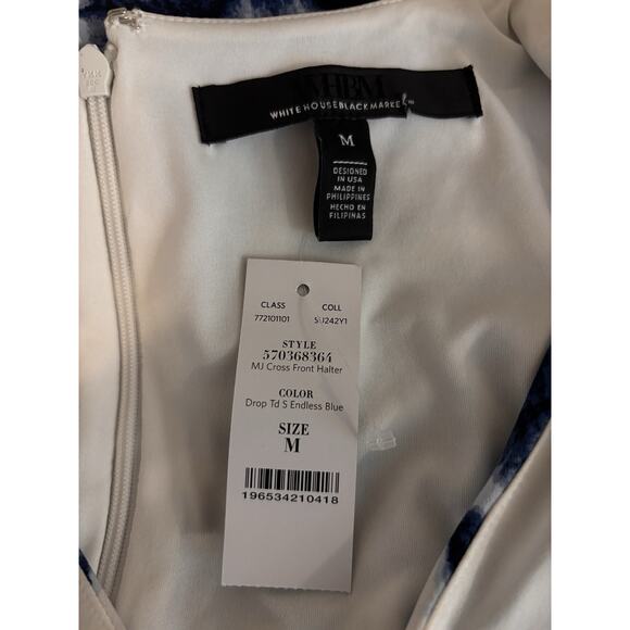 NWT WHBM Women M Criss Cross Halter Top - Picture 5 of 7